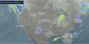 Picture of historical weather over the US.